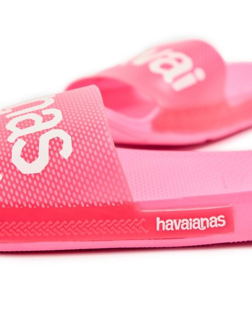 Havaianas Pink Slide Flip Flops for men