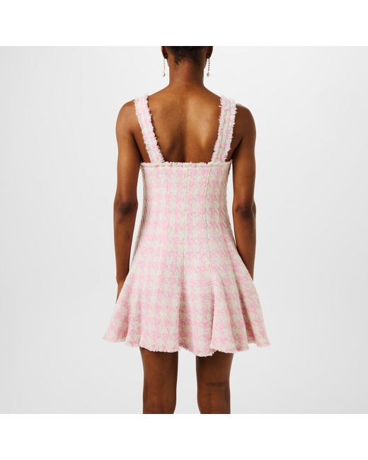 LoveShackFancy Pink Josalie Mini Dress