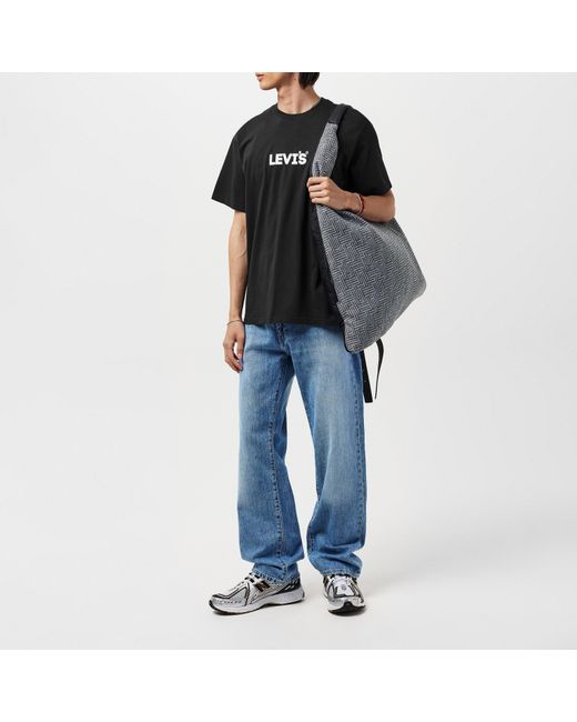 Levi's Black Varsity Circle T Shirt for men