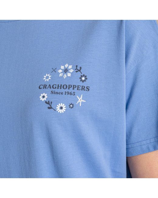 Craghoppers Blue Yago Short-Sleeved Top