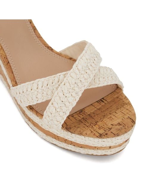 Dune Metallic Kelisa Flatform Sandal