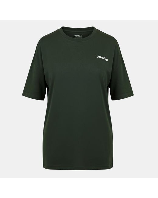 Usa Pro Green Boyfriend Regular Fit T-Shirt