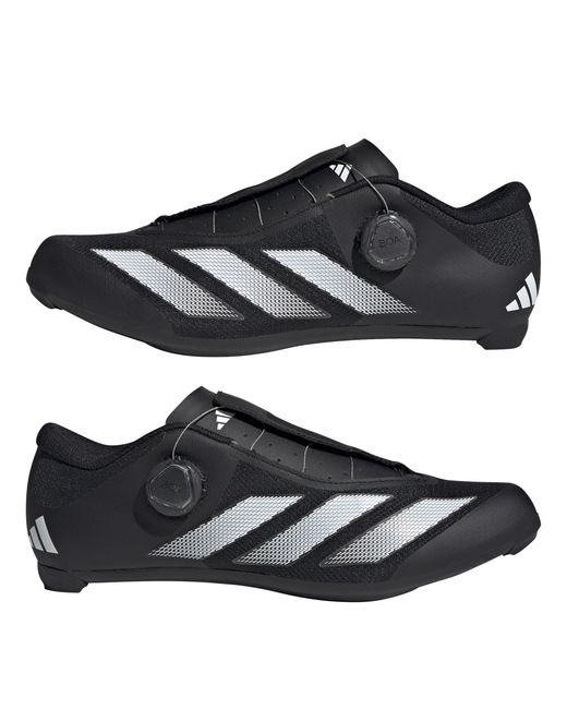 Adidas Black Tempo Stripes Boa Road Cycling Shoes for men