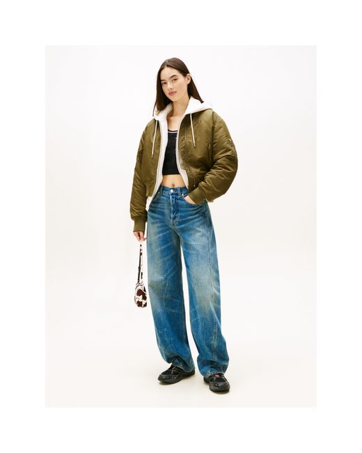 Tommy Hilfiger Green Essential Bomber Jacket