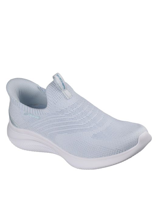 Skechers Blue Slip On Trainers