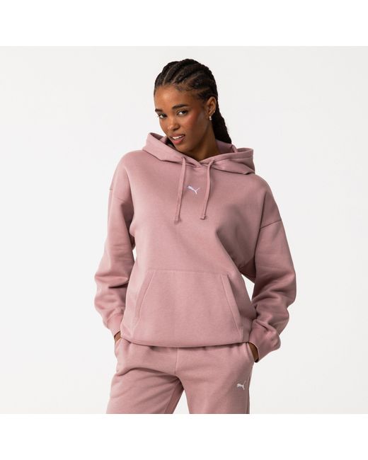 PUMA Pink Essentials Oversized Hoodie