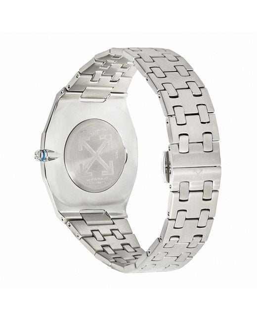 Off-White c/o Virgil Abloh Metallic On Time Watch for men
