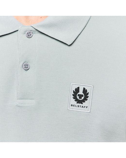 Belstaff Gray Cotton Pique Polo for men