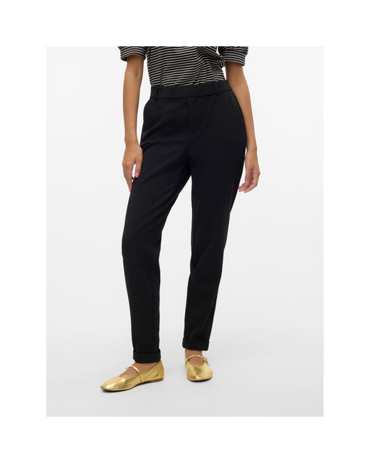 Vero Moda Blue Maya Solid Colour Tailored Trousers