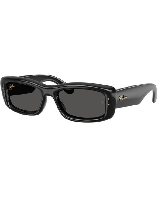 Ray-Ban Black Kiliane Puffer Rectangle Sunglasses