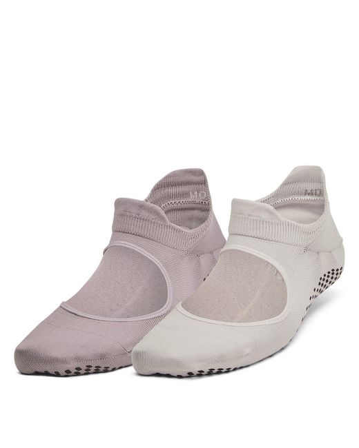 Under Armour Gray Breathe Balance Trainers Socks