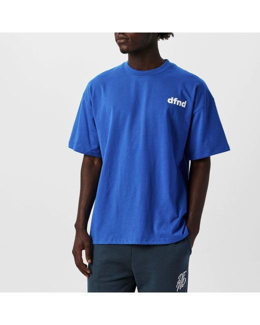 DFND London Blue Dfnd Loose 4 Pack T-Shirt for men