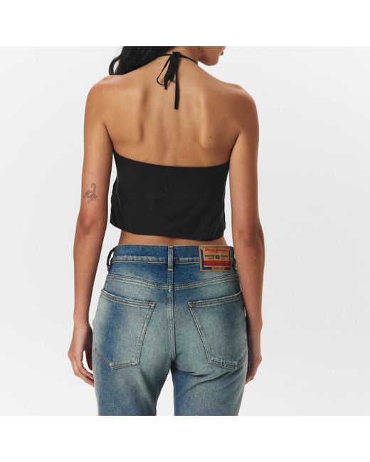 DIESEL Black Adjustable Wrap Top
