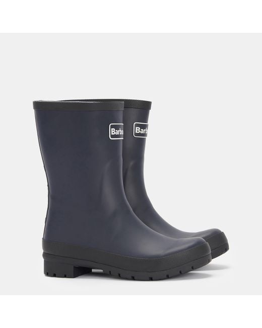 Barbour Blue Mid-Height Wellington Boots