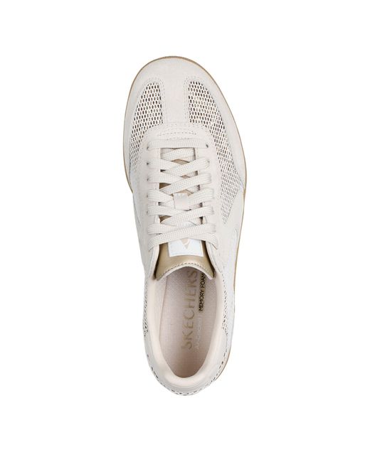 Skechers White Low-Top Trainers