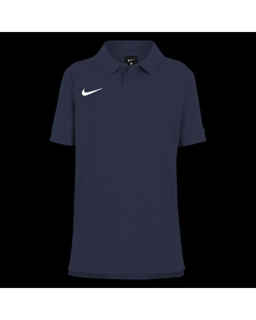 Nike Blue Cttn Polo for men