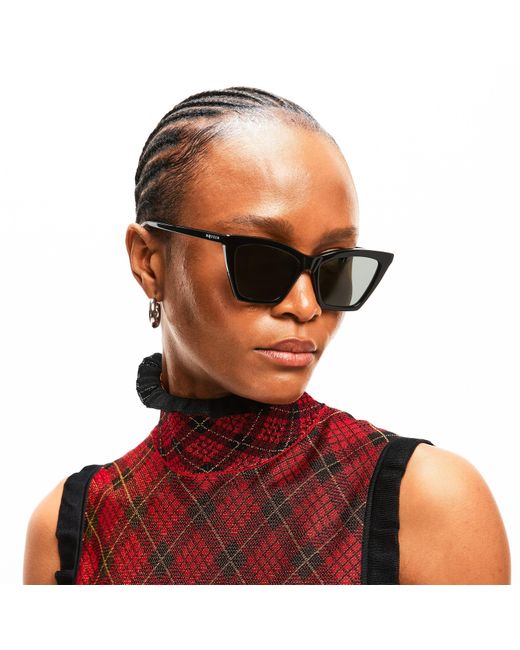 McQueen Black Cat Eye Sunglasses