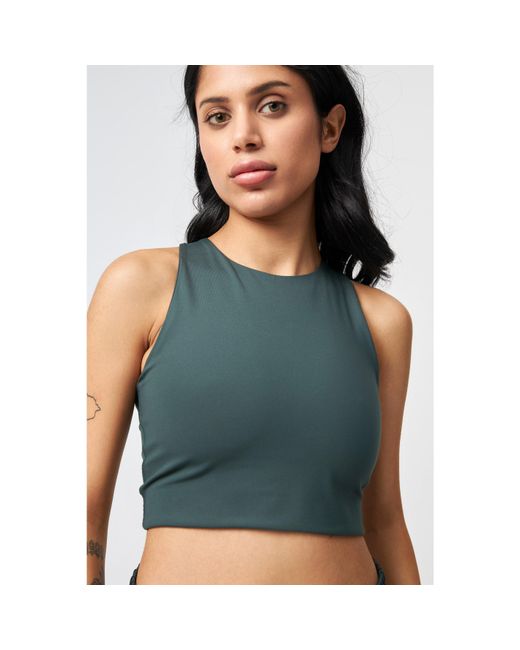 GIRLFRIEND COLLECTIVE Green Dylan Non Wired Medium Impact Sports Bra