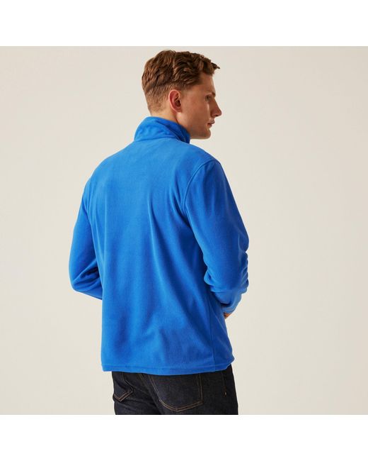 Regatta Blue Micro Lightweight Half Zip Fleece for men