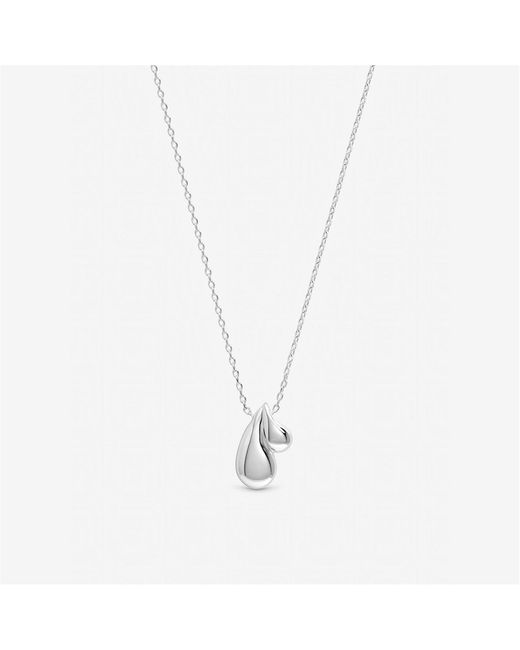 Inicio Metallic Sterling Plated Nugget Pendant