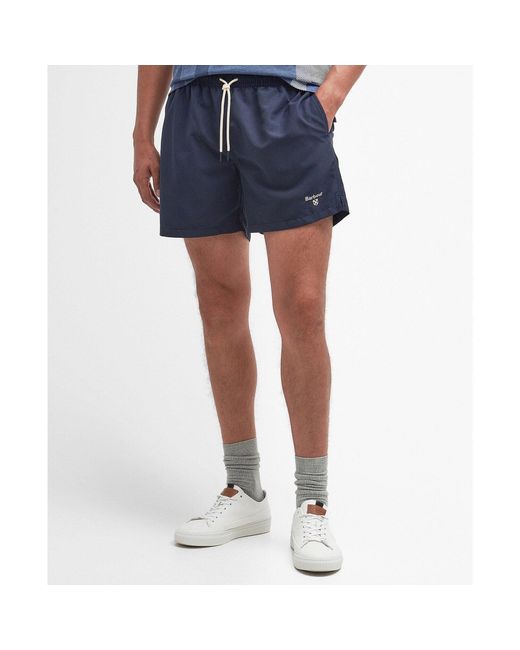 Barbour Blue Logo Swim Shorts for men