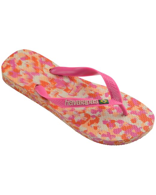 Havaianas Pink Brasil Flip Flops