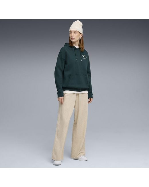 PUMA Green Class Relaxed Overhead Tech Fleece Hoodie