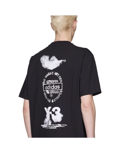 Y-3 Black T-Shirt for men