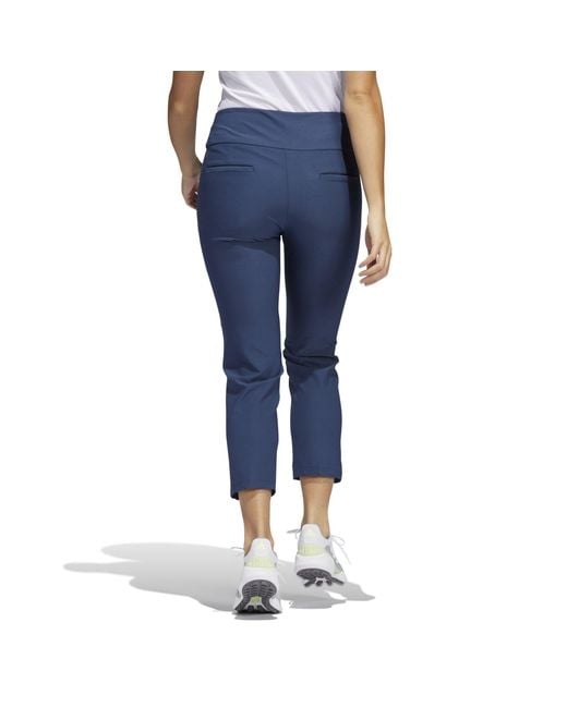 Adidas Blue Pull On Ankle Pants