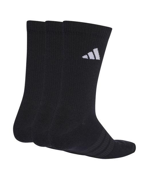 Adidas Black 3-Pack Crew Socks Adults