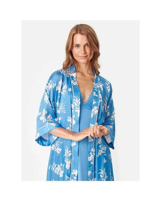 CCDK Blue Kimono Dressing Gown