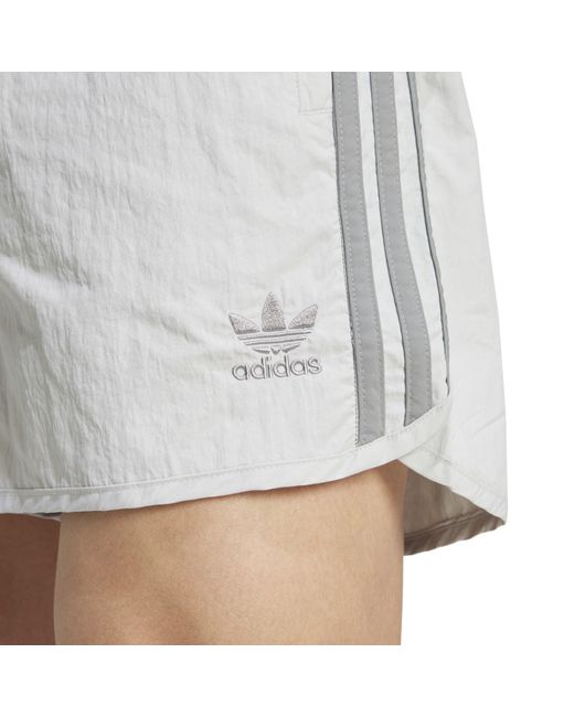 Adidas Originals Gray Sprinter Woven Tracksuit Shorts for men