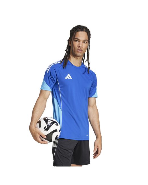 Adidas Blue Tiro 25 Competition Training T-Shirt for men
