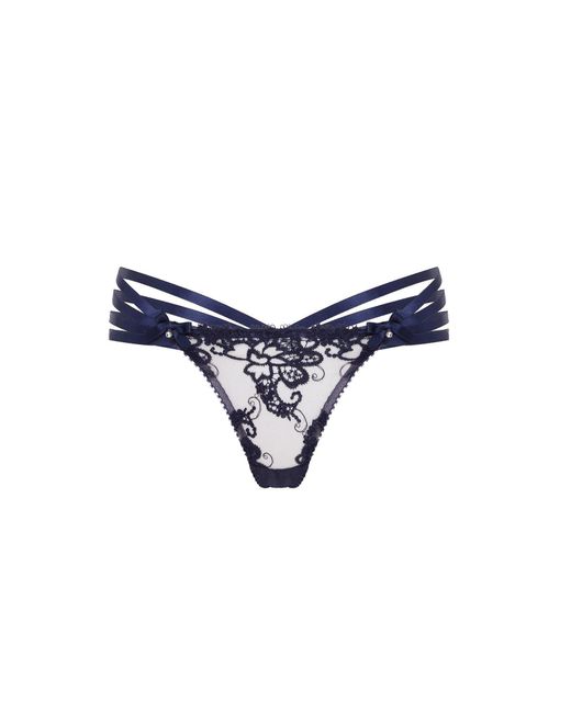Agent Provocateur Blue Dioni Thong