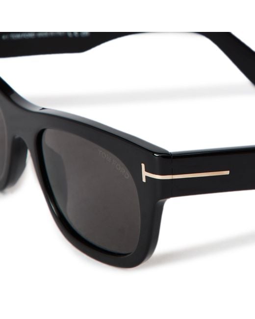 Tom Ford Black Marshall Rectangle Sunglasses for men
