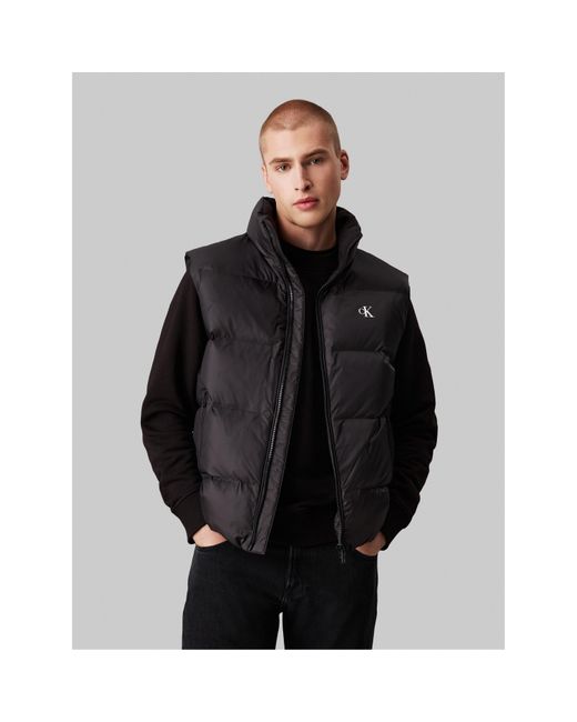 Calvin Klein Black Essentials Down Vest for men