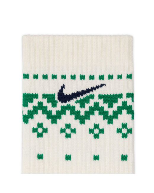 Nike Green Crew Socks for men