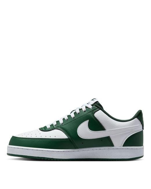 Nike Green Court Vision Low Trainers for men