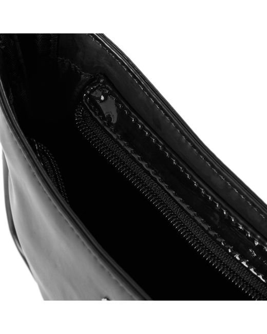 PUMA Black Patent Cat Shoulder Bag