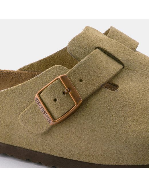 Birkenstock Natural Boston Suede for men