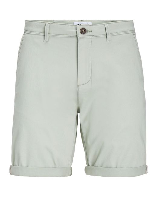 Jack & Jones White And Chino Shorts for men