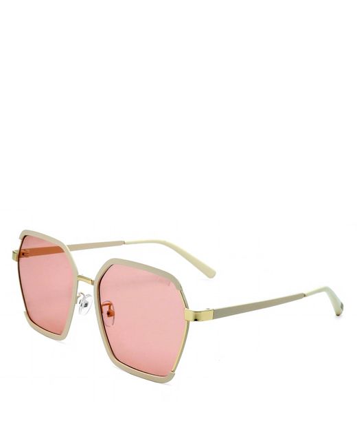 Storm Pink Hexagon Sunglasses