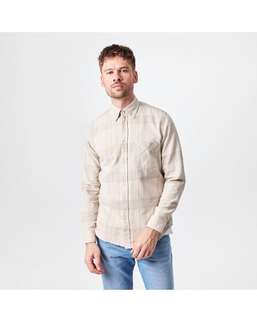 Boss White Rickert M Long Sleeve Patterned Shirt for men