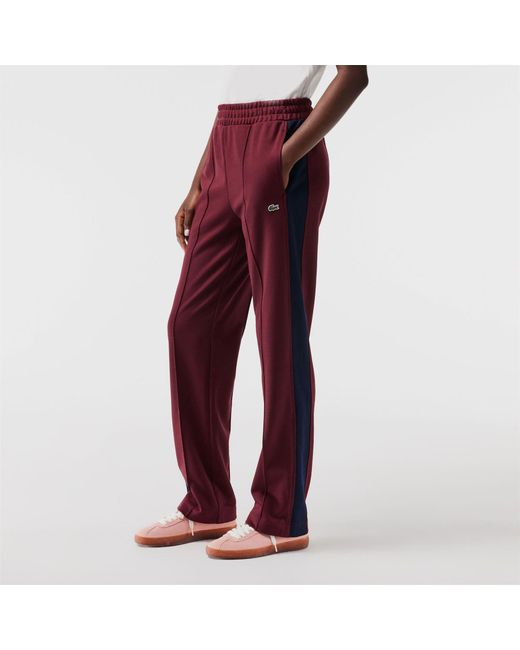 Lacoste Red Open Hem Woven Joggers
