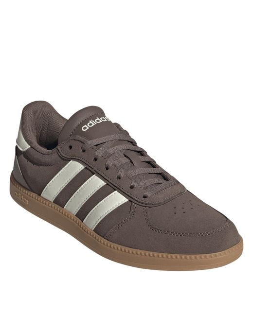 Adidas Brown Breaknet Sleek Suede Shoes