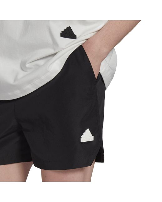 Adidas Black Tech Shorts for men