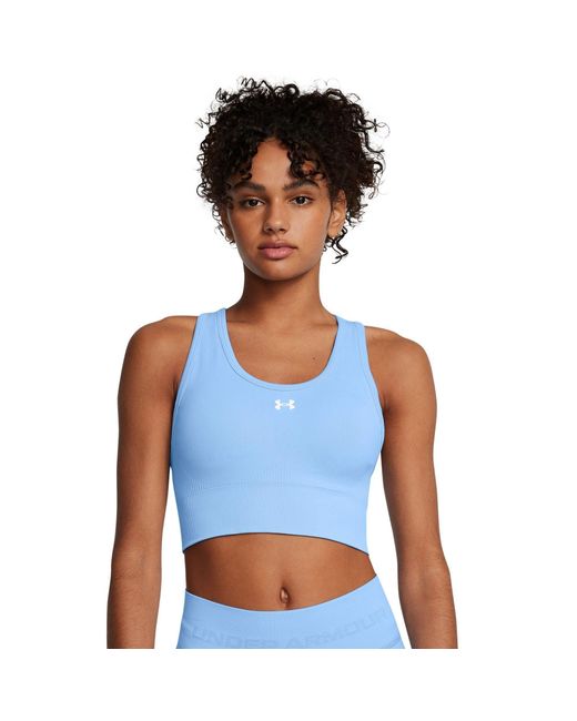 Under Armour Blue Vanish Seamless Medium Impact Sports Bra