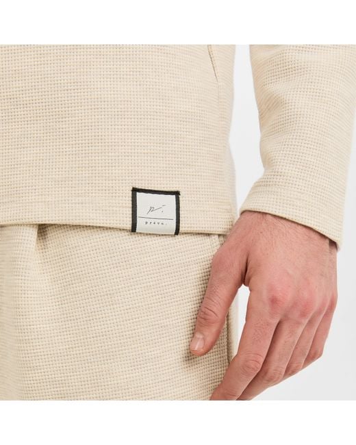 PREVU Natural Altius Long Sleeve Polo Shirt for men