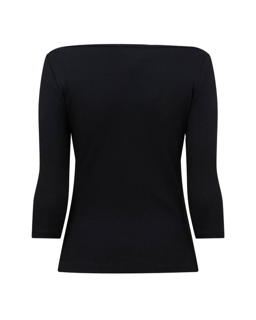 Tommy Hilfiger Black Cody Slim Boat Neck Long-Sleeve T-Shirt