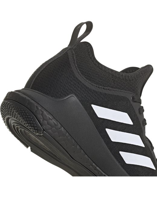 Adidas Black Crazyflight Mid Indoor Court Trainers